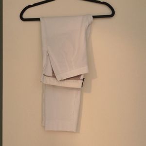 White JCrew "martie" cropped trousers.